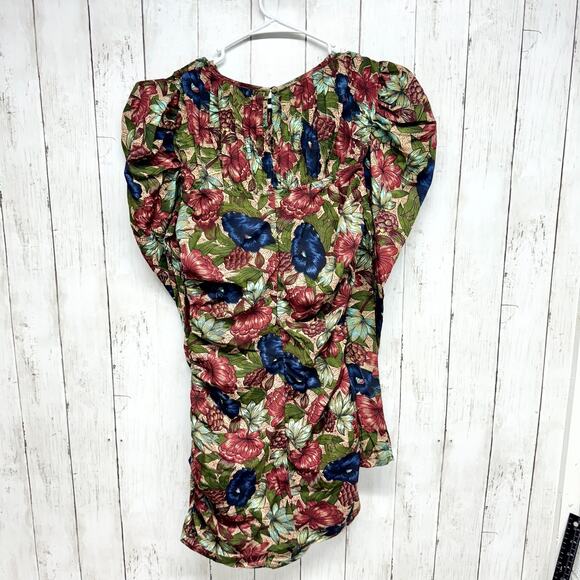 Walter Baker Dress Women Size 4 Royal Garden Verlee Mini Sheath Royal Red Blue - Picture 9 of 9